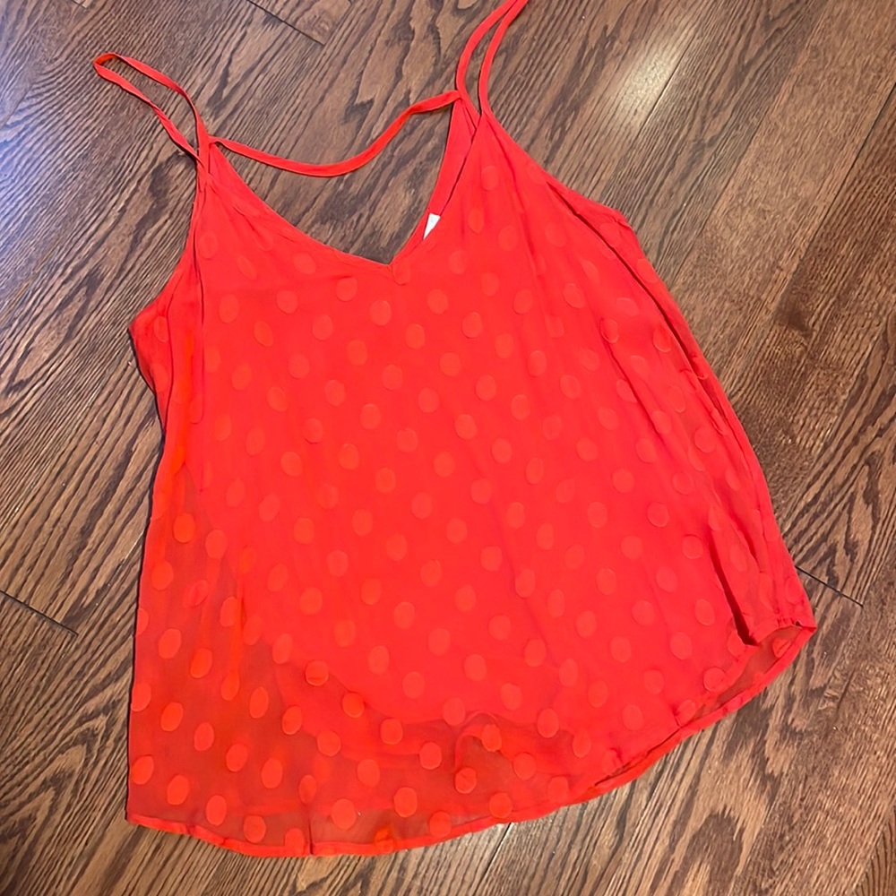 Ella Moss Polk a dot tank top. Size M